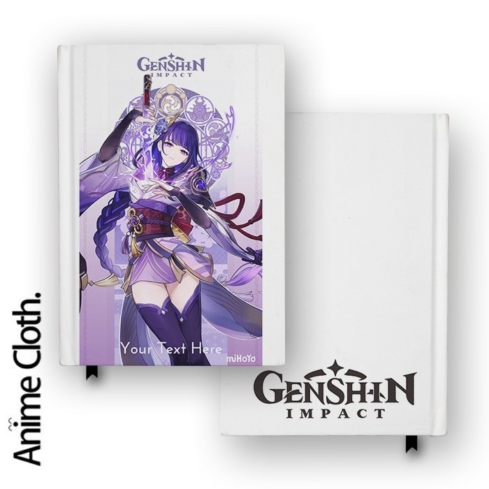 

Buku Catatan Notebook Genshin Impact Raiden Shogun Custom Hardcover