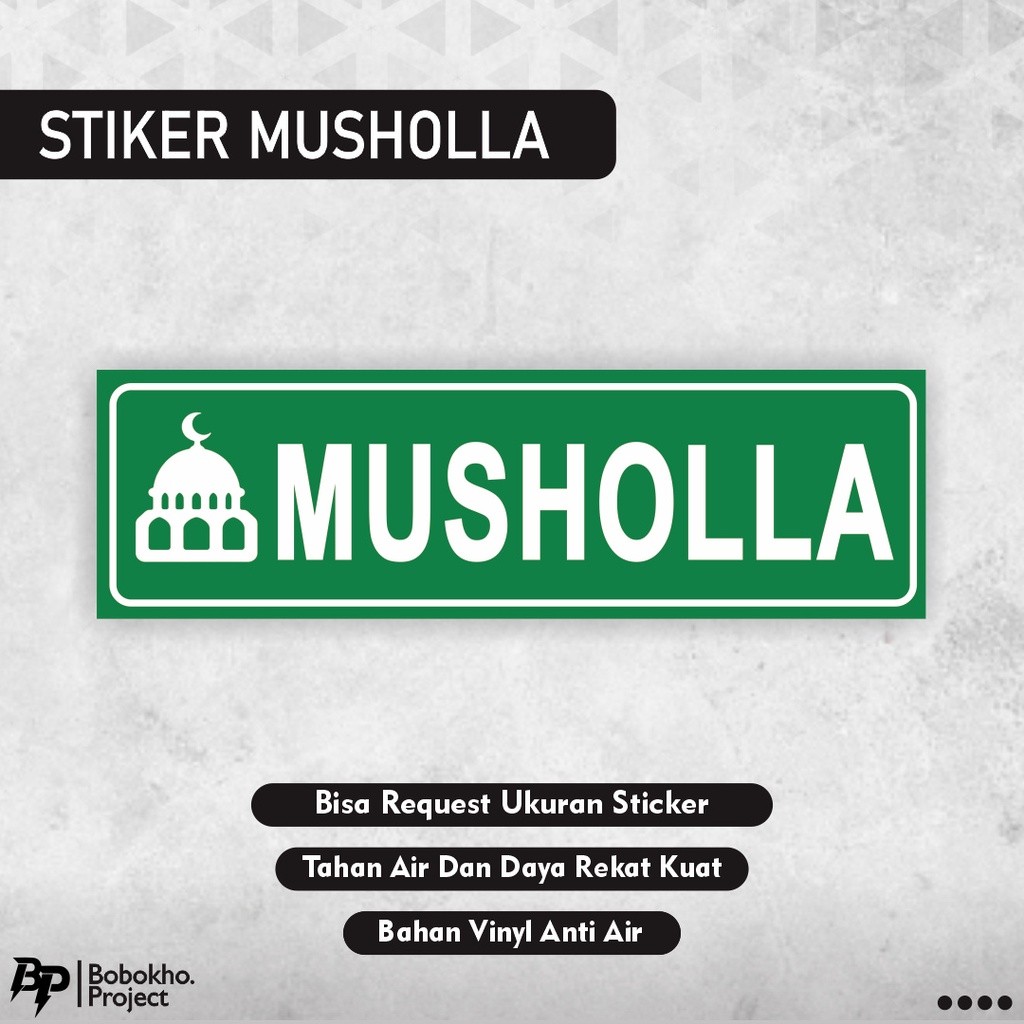 

Sticker Musholla / Sticker Mushala / stiker mushola / stiker sholat / Stiker Shalat / sticker tempat ibadah
