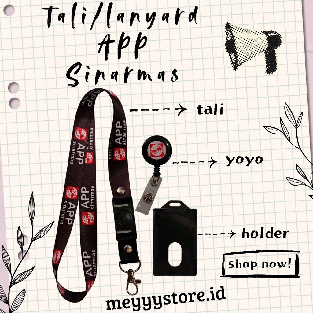

READYYY Tali Gantungan ID CARD / Lanyard APP SINARMAS [STOCK MELIMPAH] Termurahhh Harga Grosir!