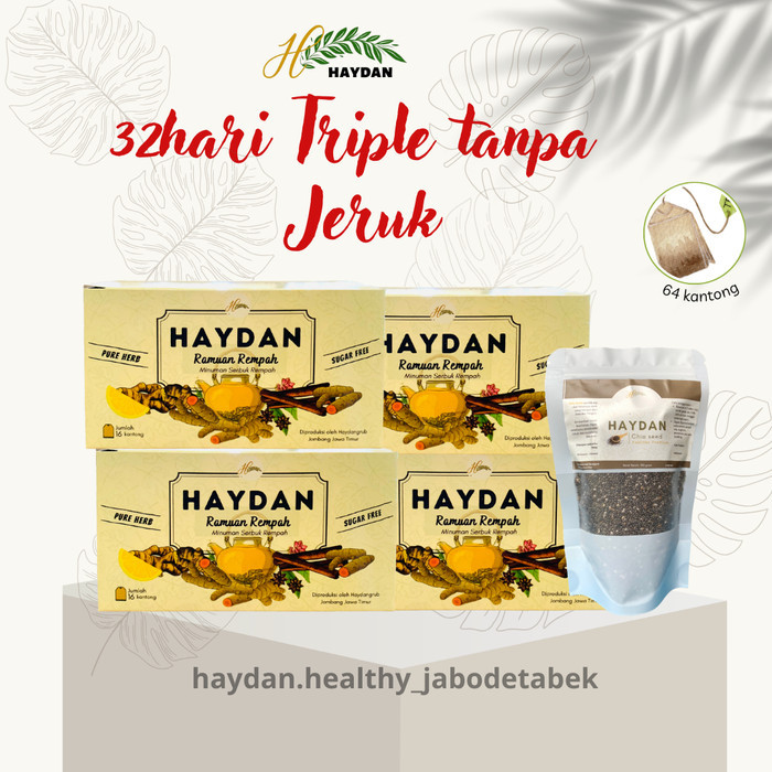 

Paket Triple Haydan RR | Paket 1 Bulan Haydan RR + Chia sheed