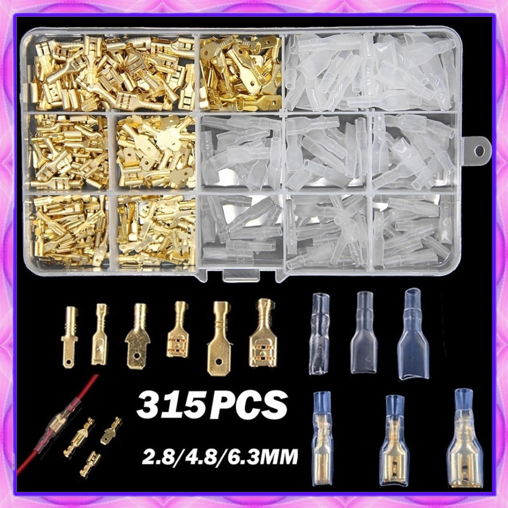 Skun Terminal Gepeng Insulated Connector Male Female 315 PCS TERMINAL SKUN GEPENG KECIL CEWE / SKUN 