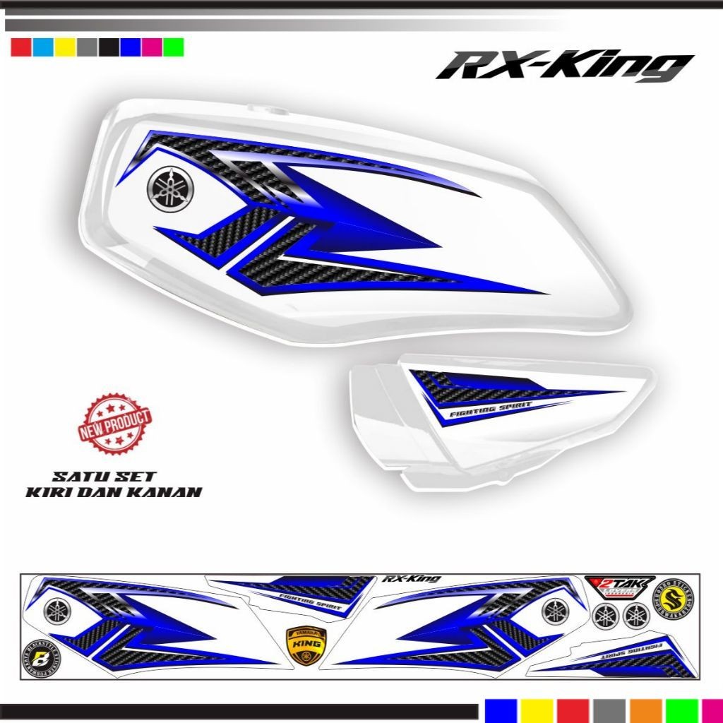 LIS SIMPLE STIKER CUSTOM VARIASI MOTOR YAMAHA RX KING STRIPING KEREN RX KING