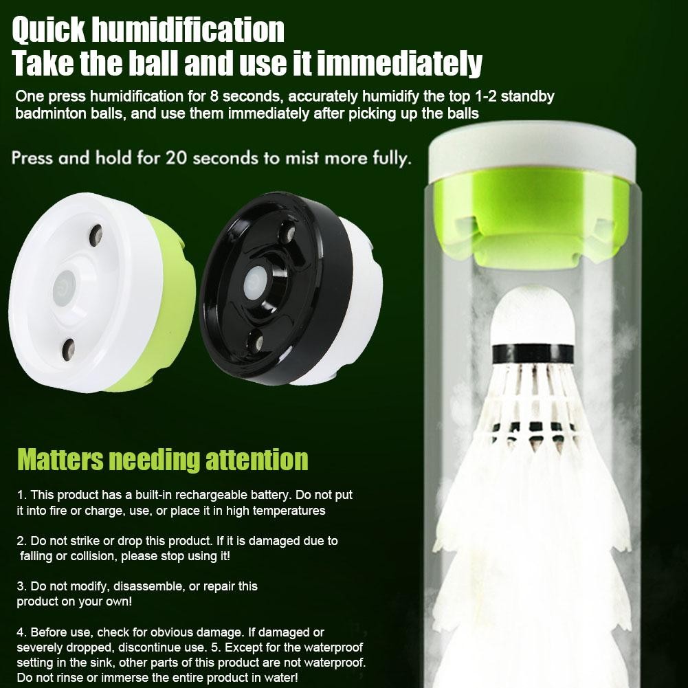 

Feather Shuttlecock Humidifier Portable Badminton Shuttlecocks Steam Rechargeable Badminton Humidifier Badminton Ball Steamer