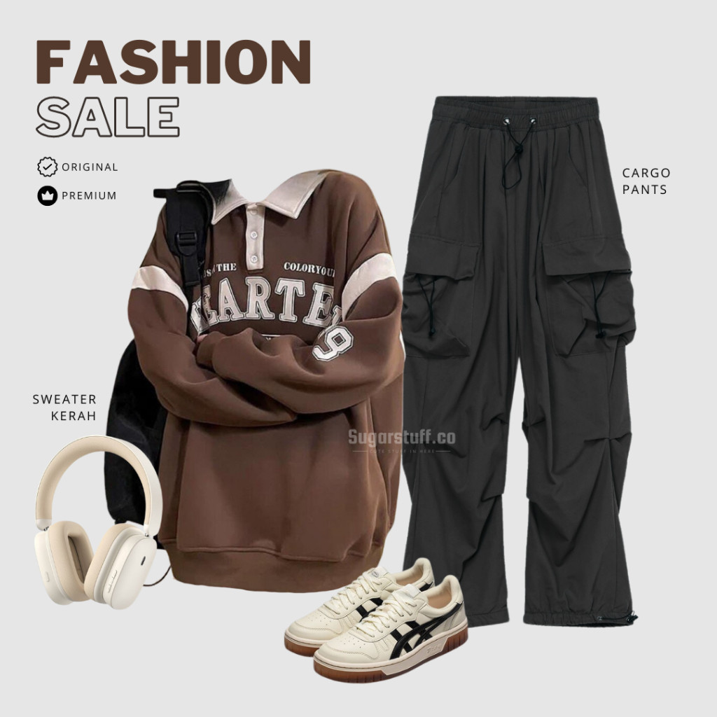 Oneset Wanita Setelan Wanita OOTD Oneset Kekinian Terbaru Outfit Hijab OOTD Korean Style | Trendy