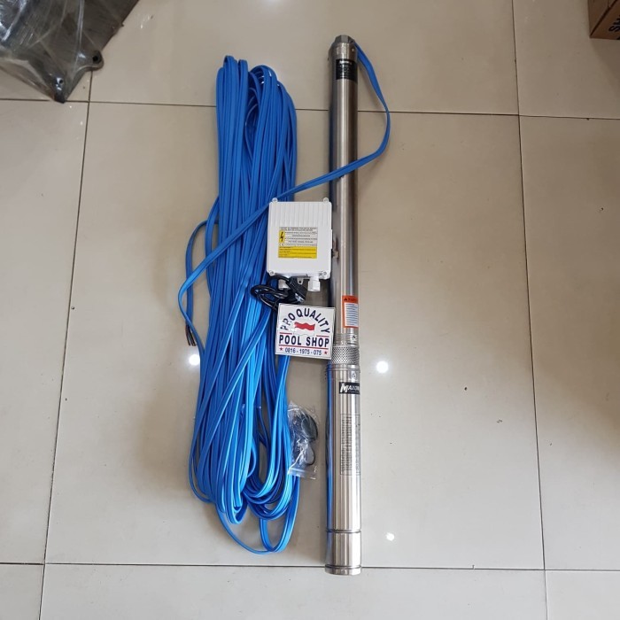 POMPA SUBMERSIBLE 1HP MAXON + CABLE 50M SUBMERSIBLE MAXON 3DW3-21-0.75