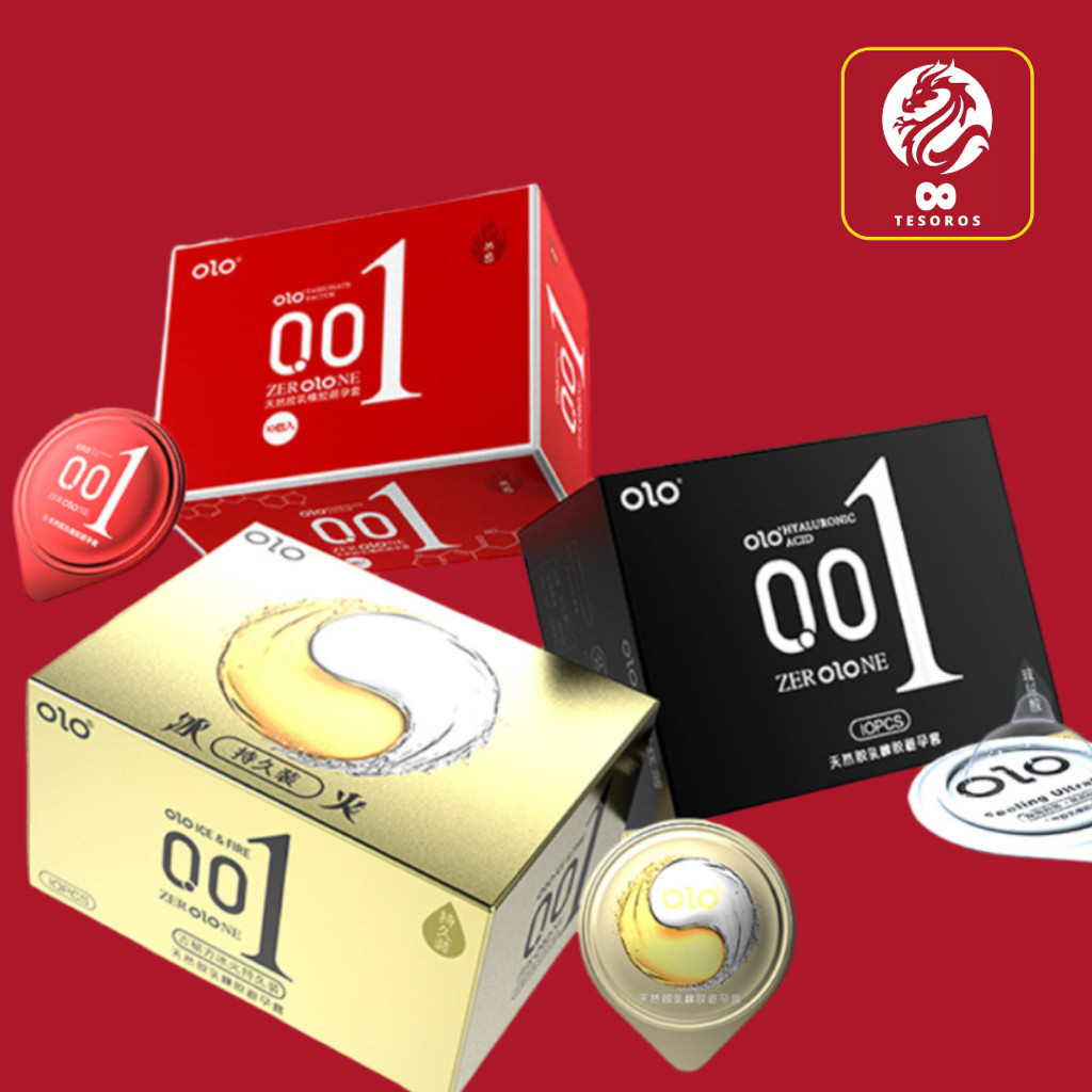 Kondom OLO 0,01 Black Edition Condom Tipis 0.01 OLO (1 Box = 10 pcs) Kuat dan Tahan Lama