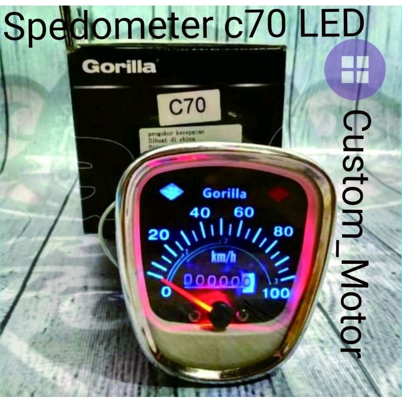 Spedo LED spedometer led C70-Spidometer honda C70 led digital terlaris terbaik