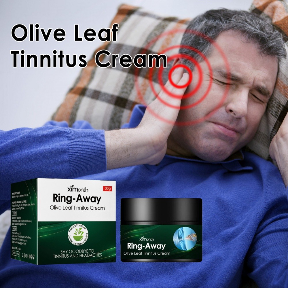 Ximonth Krim Daun Zaitun Tinnitus Krim Pereda Gatal Telinga Ketidaknyamanan Telinga Perawatan Keseha