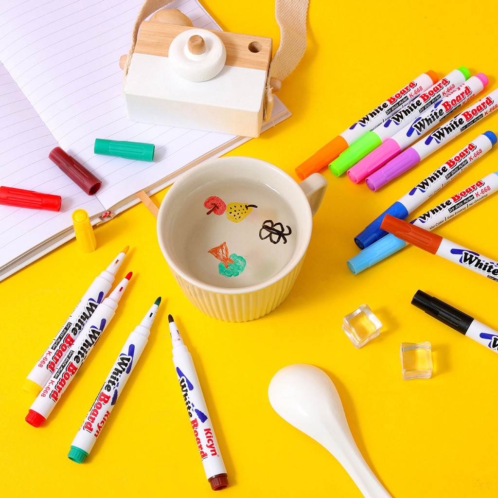 

Magical Water Painting Pen Colorful Mark Pen Markers Floating Ink Pen Doodle Water Pens Children Montessori Early Education Toys
