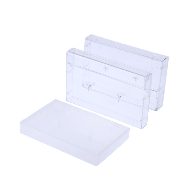 1Pc Recording Blank Cassette Case Audio Storage Box Transparent Dustproof Box Plastic Cassette Box C