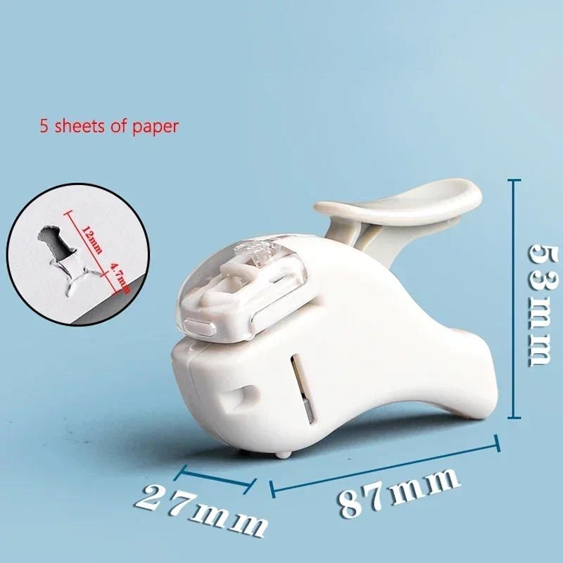 

Staples Safe Mini Supplies Bookbinding Portable Stapling Stapleless Paper Stapler School Plastic Without Office
