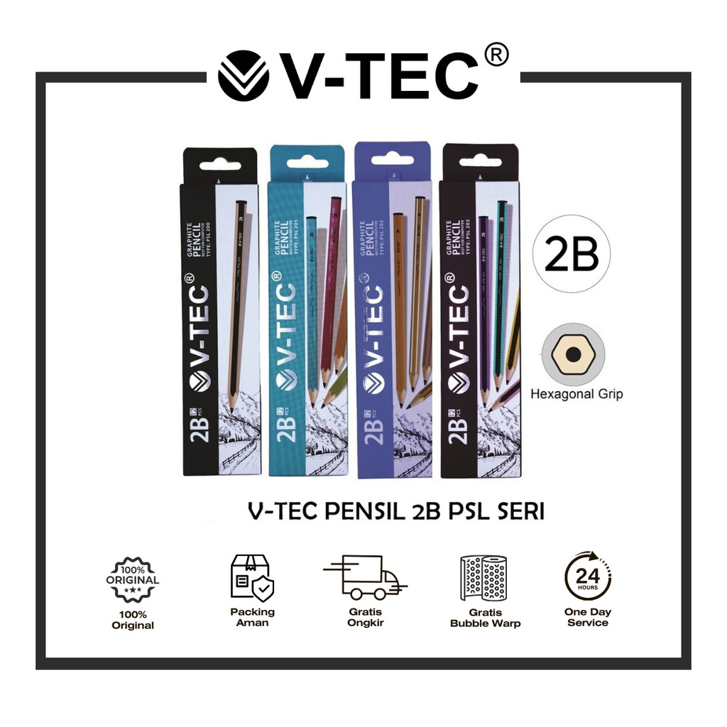 

PENSIL GRAPHITE V-TEC PER PAK