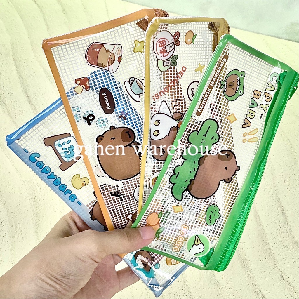 

[GW] Capybara Pencil Case Tempat Pensil Kartun Serbaguna