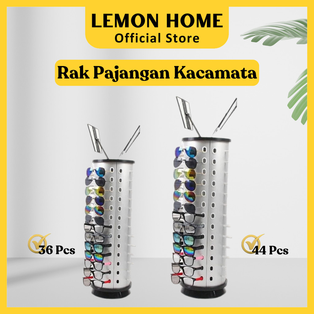 Lemon Home [Garansi 1 Tahun] Rak Pajangan Kacamata Isi 36/44/ Rak kacamata / Display kacamata / Paja
