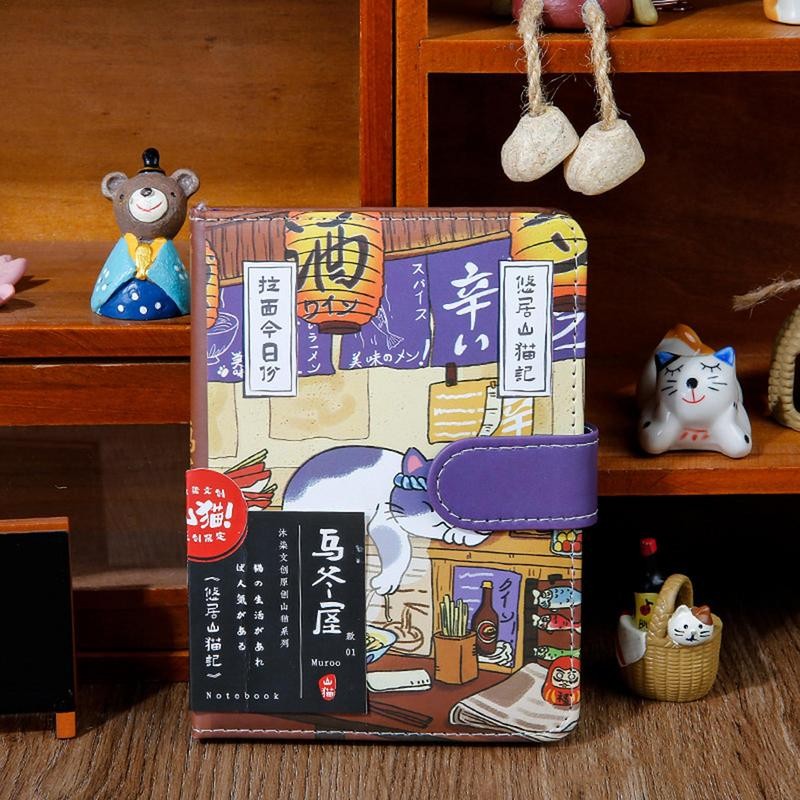 

Cartoon Notebook Cute Cartoon Cat Notebook With Magnetic Snap Japanese Sketchbook Travel Notebook Simple Basic Handbook Student