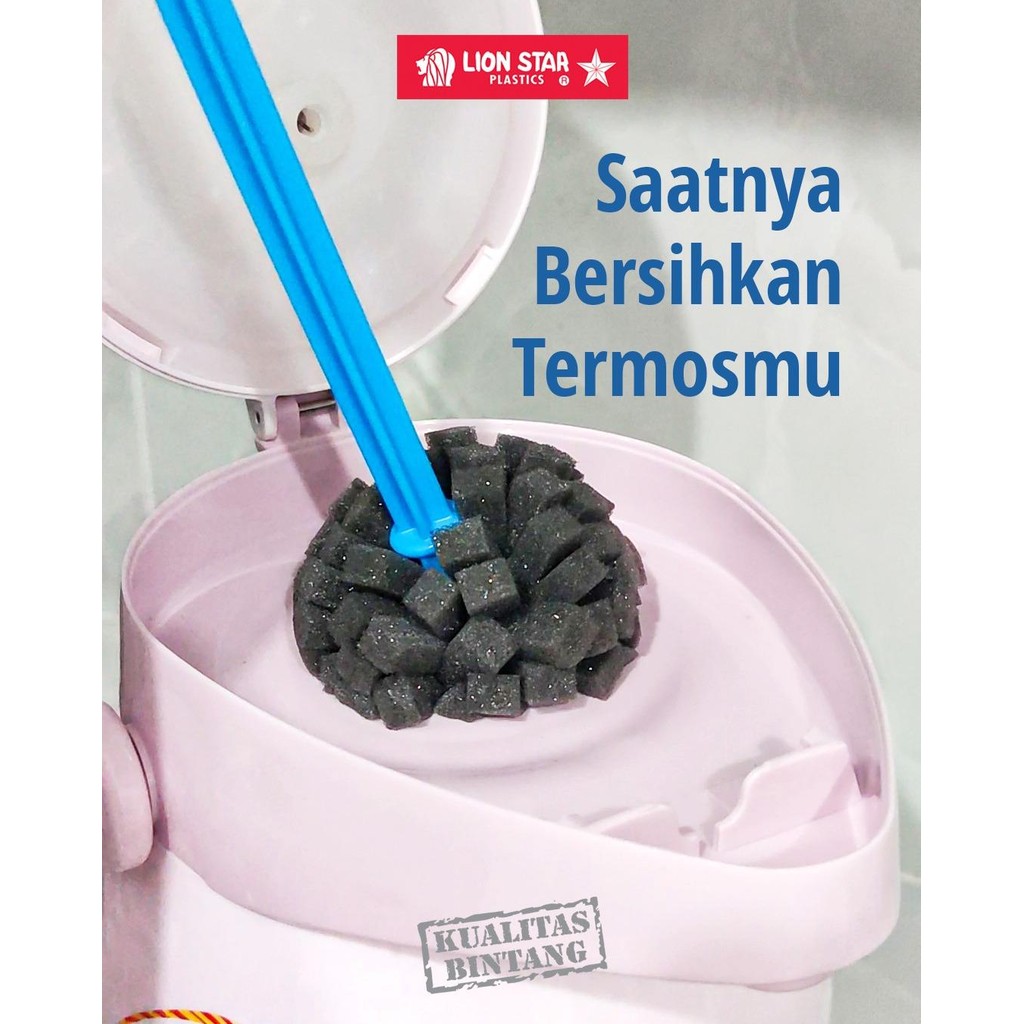 MICTON Lion Star Sikat Termos Livina Vacuum Flask Cleaner 01 BR-6 Premium Tahan Lama BPA FREE Pember