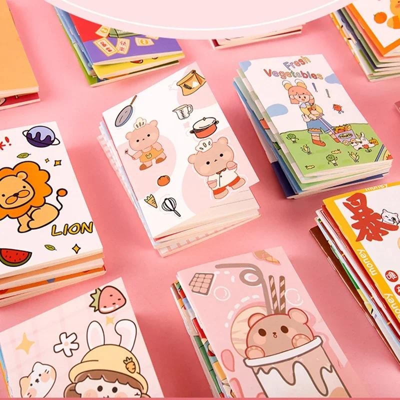 

1pc Kawaii Mini Notebook Cartoon Notepad Child Diary Planners Cute Things Memo Pads Note Book for Girls School Stationery