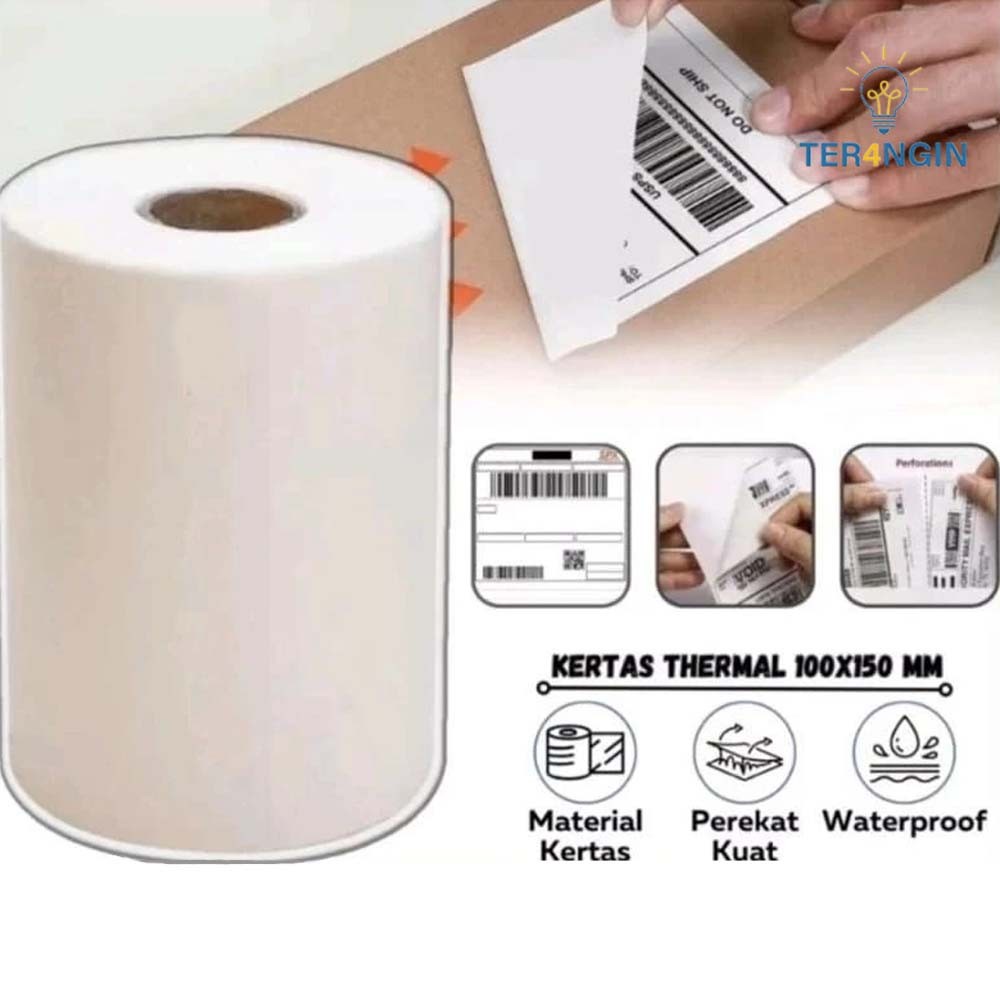 

Kertas termal ta bukti lipat 100*150*500 kertas cetak pengiriman ekspres kertas cetak termal