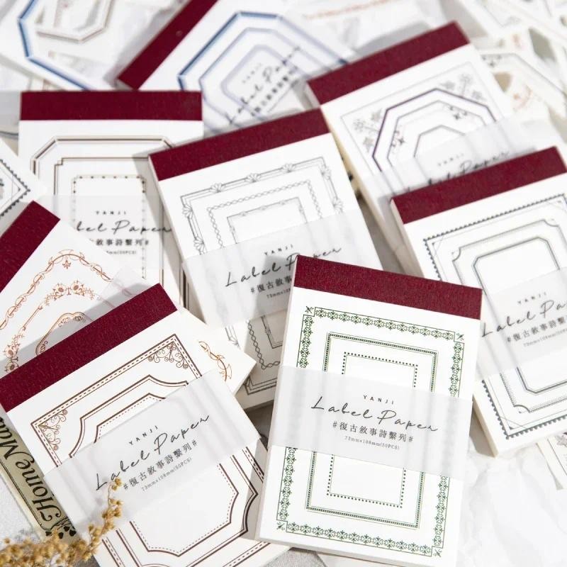 

Journamm 50pcs/pack Creative Memo Pads Loose Leaf Decor Junk Journal DIY Scrapbook School Supplies Craft Notes Paper Stationery