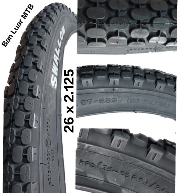 Ban luar sepeda 26 x 2.125 /26x 2125 Swallow