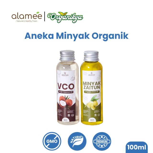 

ALAMEE Virgin Coconut Oil Minyak Zaitun Kelapa Murni Extra VCO Dapat Di minum Di masak Organik 100ml organikya
