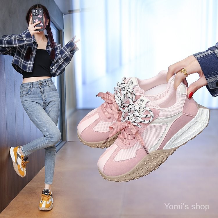 ⚡ Sepatu Olahraga Wanita Tali 2025 - Low Cut Nyaman Ramadan, Sol Karet Lentur & Ringan (Tinggi <10cm