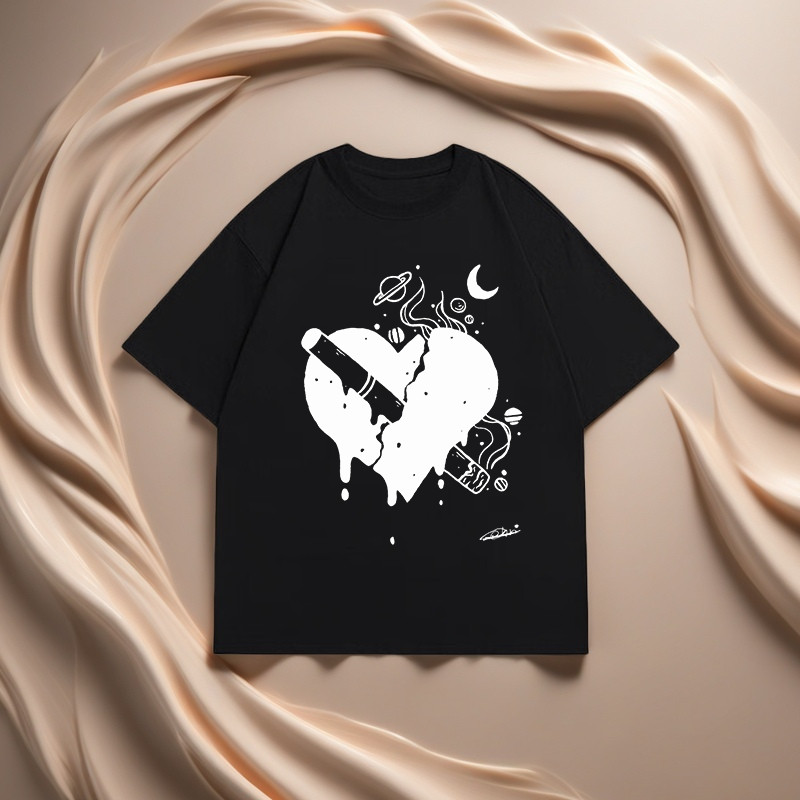 Kaos distro pria wanita terlaris/Merokok buruk bagi kesehatan Anda/Kaos Lengan Pendek/Boxy fit/korea