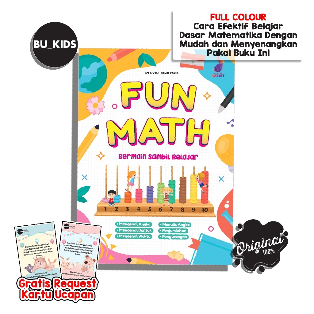 Buku Aktivitas Anak Tk Belajar Matematika Fun Math Bermain Sambil Belajar