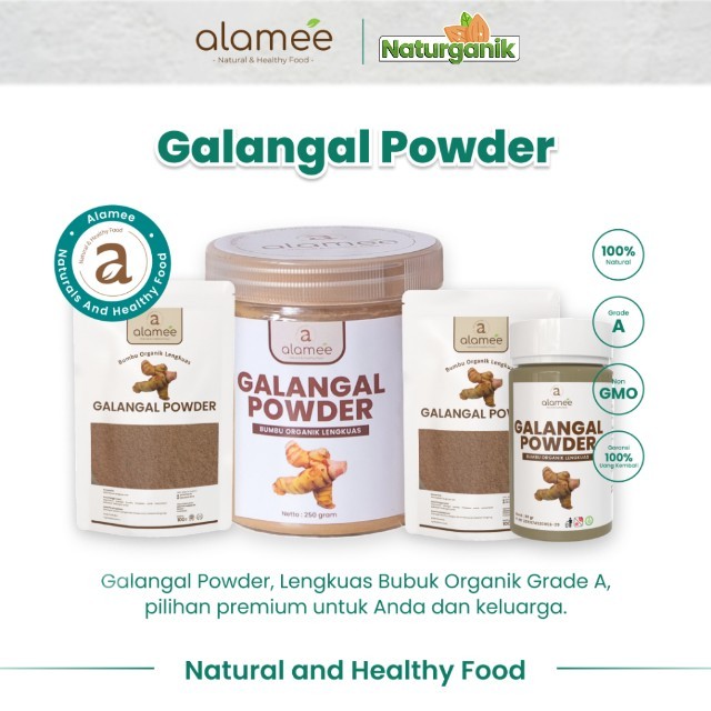 

ALAMEE Lengkuas Bubuk Asli Galangal Powder Murni Seasoning Bumbu Organik Naturganik