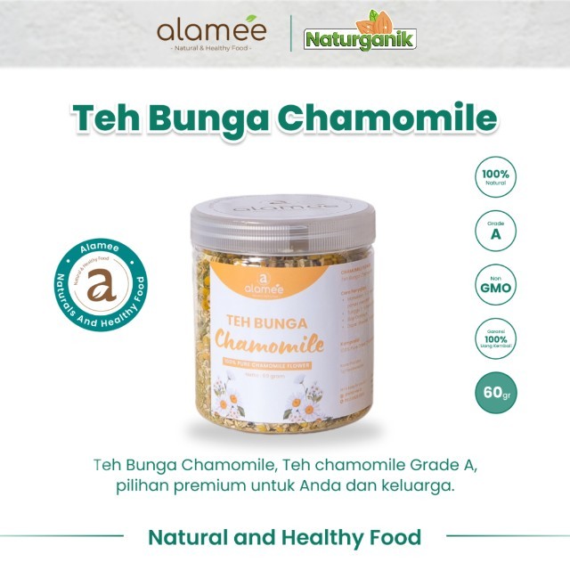 

ALAMEE Teh Chamomile Kering Camomile Tea Flower Bunga Kamomile Dried Flower Organik Premium Naturganik