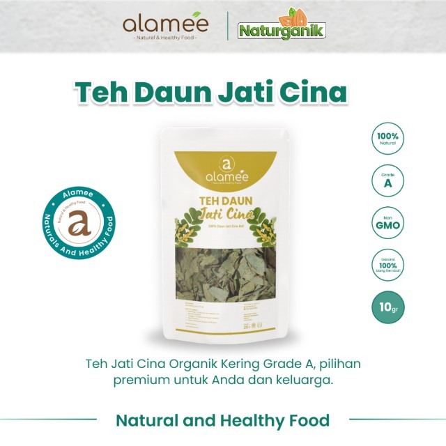

ALAMEE Teh Jati Cina Teh Daun Senna Leaf Tea Herbal Alami Organik Dried Flower Premium 10gr Naturganik