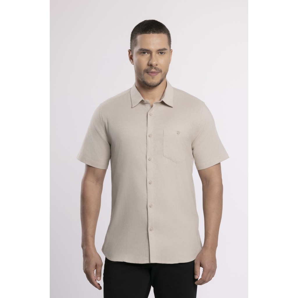 MOC - Kemeja Lengan Pendek Oxyge - Khaki