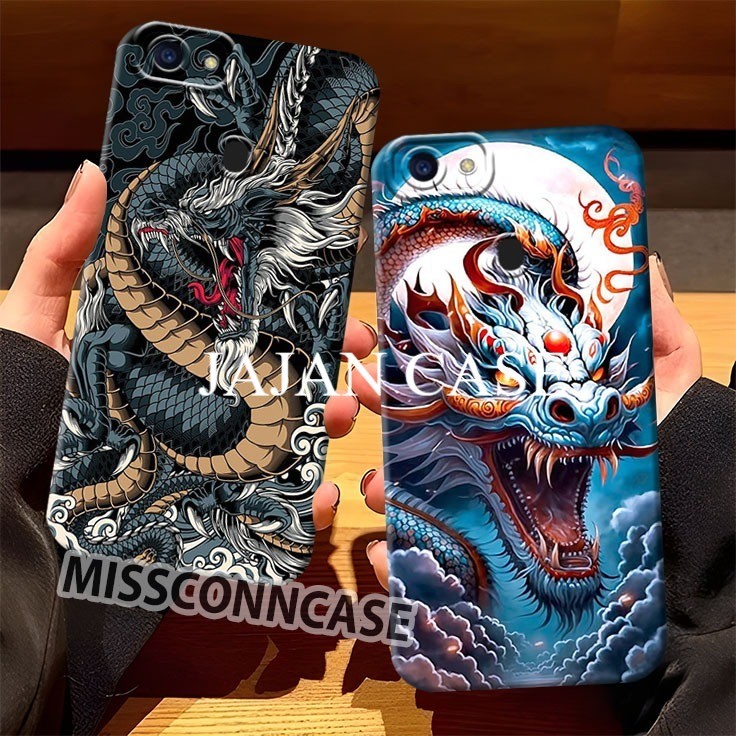 Case Oppo F5 Oppo F5 Youth Oppo F9 Oppo F9 Pro Realme 2 Realme 2 Pro - Softcase Naga Dragon - Casing