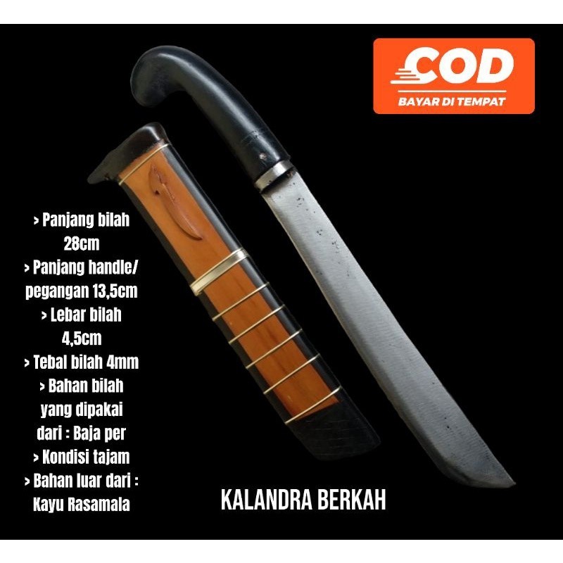 golok baja per asli super tajam / bedog baja per asli / GOLOK POLET HITAM UNTUK BELAH KELAPA BERKEBU