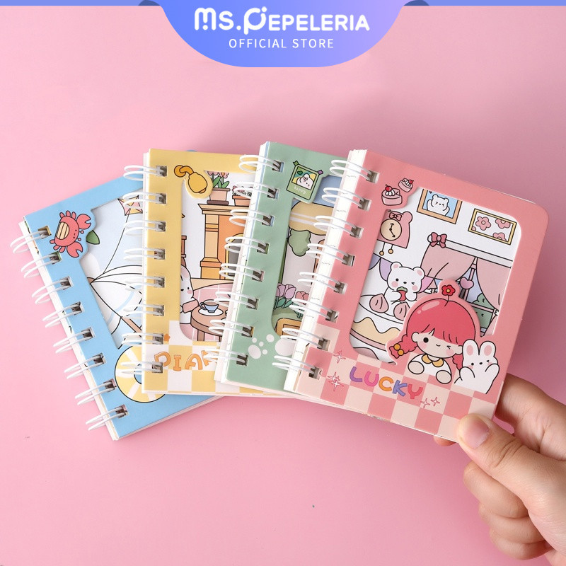 

A7 Buku Kecil Portable Notepad Kecil Buku Catatan Kecil Buku Saku Portabel Buku Catatan Mini Lucu Gadis Hati Buku Pekerjaan Rumah-Ms.Pepeleria