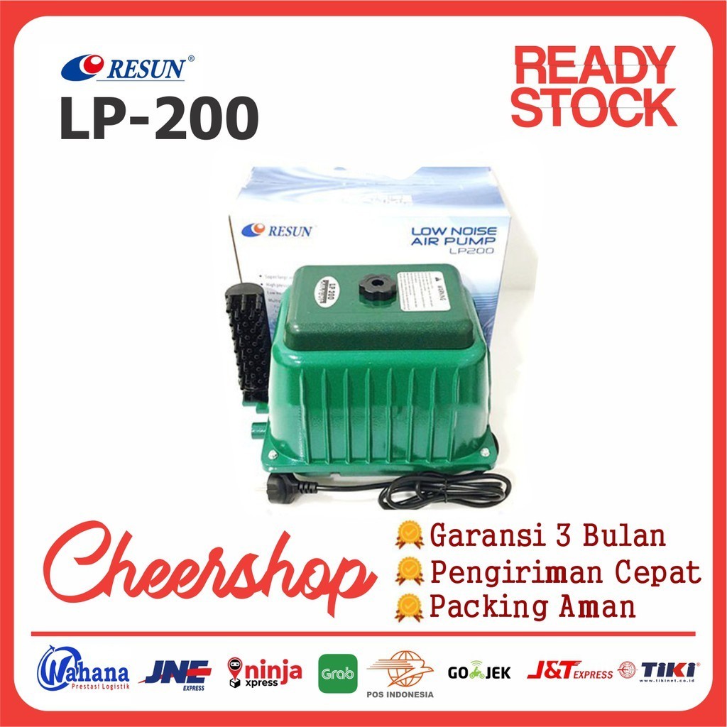 RESUN LP 200 POMPA UDARA AERATOR AIR PUMP AQUARIUM KOLAM LP200 Sunsun