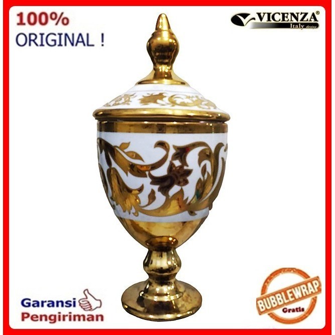 Terbaru  Toples Lebaran Set Toples Piala Set Toples Keramik Vicenza