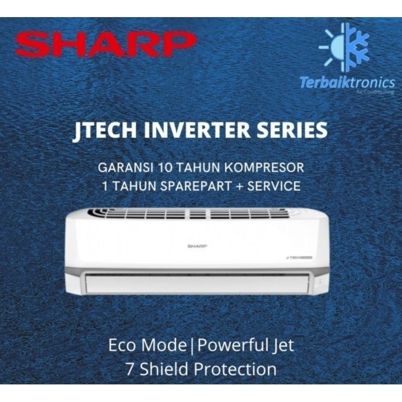 SHARP AC 1/2 PK 0,5PK J-Tech Inverter AH-X6BEY AHX6BEY 380W 0.5 PK
