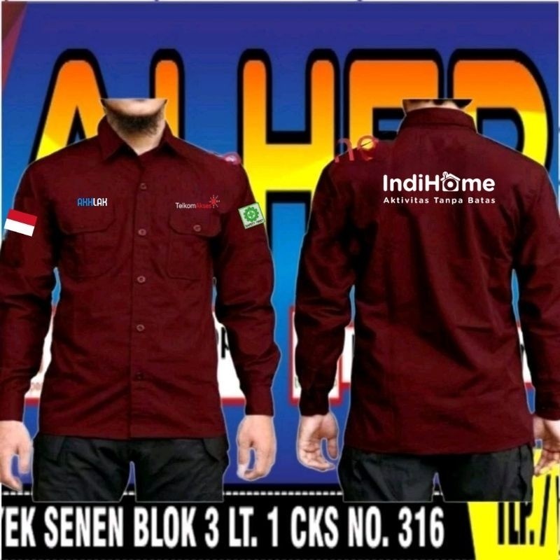 kemeja Telkom akses baju Telkom akses seragam Telkom akses Pdh Telkom akses Pdl Telkom akses kemeja 