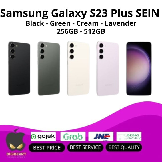 Samsung Galaxy S23 Plus 5G 256GB 512GB Black Lavender S23+ Resmi SEIN