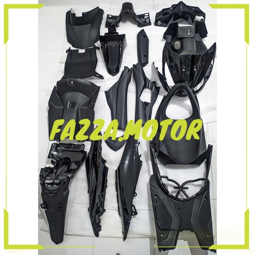 Full Body Beat FI CBS K25 2012 2013 2014 Hitam WIN | complete set bodi kasar halus motor honda injek