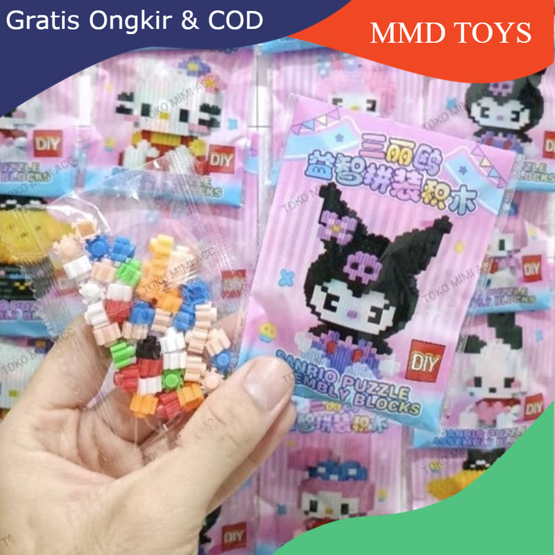 1LEMBAR 20 SACHSET BRICKS LEGO BLOCK BALOK ((D.I.Y)) / MAINAN LEGO BRICKS SANRIO / MAINAN LEGO SANRI