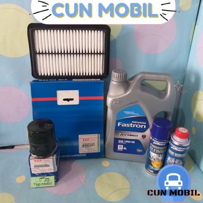 Paket service Oli Pertamina Fastron Techno 10W-30 Aerio (5) CUN MOBIL