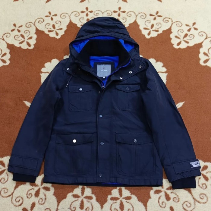 jaket gunung outdoor POLHAM PARKA sz L lapis polar tebal hangat