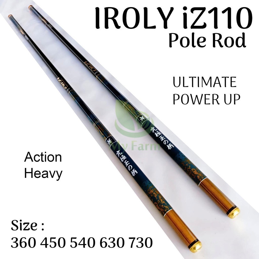 Iroly iZ110 540 630 Action Heavy Joran Tegek Pole Ruas Panjang Material Carbon Ultimate Power Up Tongkat Pancing Bahan Karbon Ringan Super Kuat Murah Serta Berkualitas