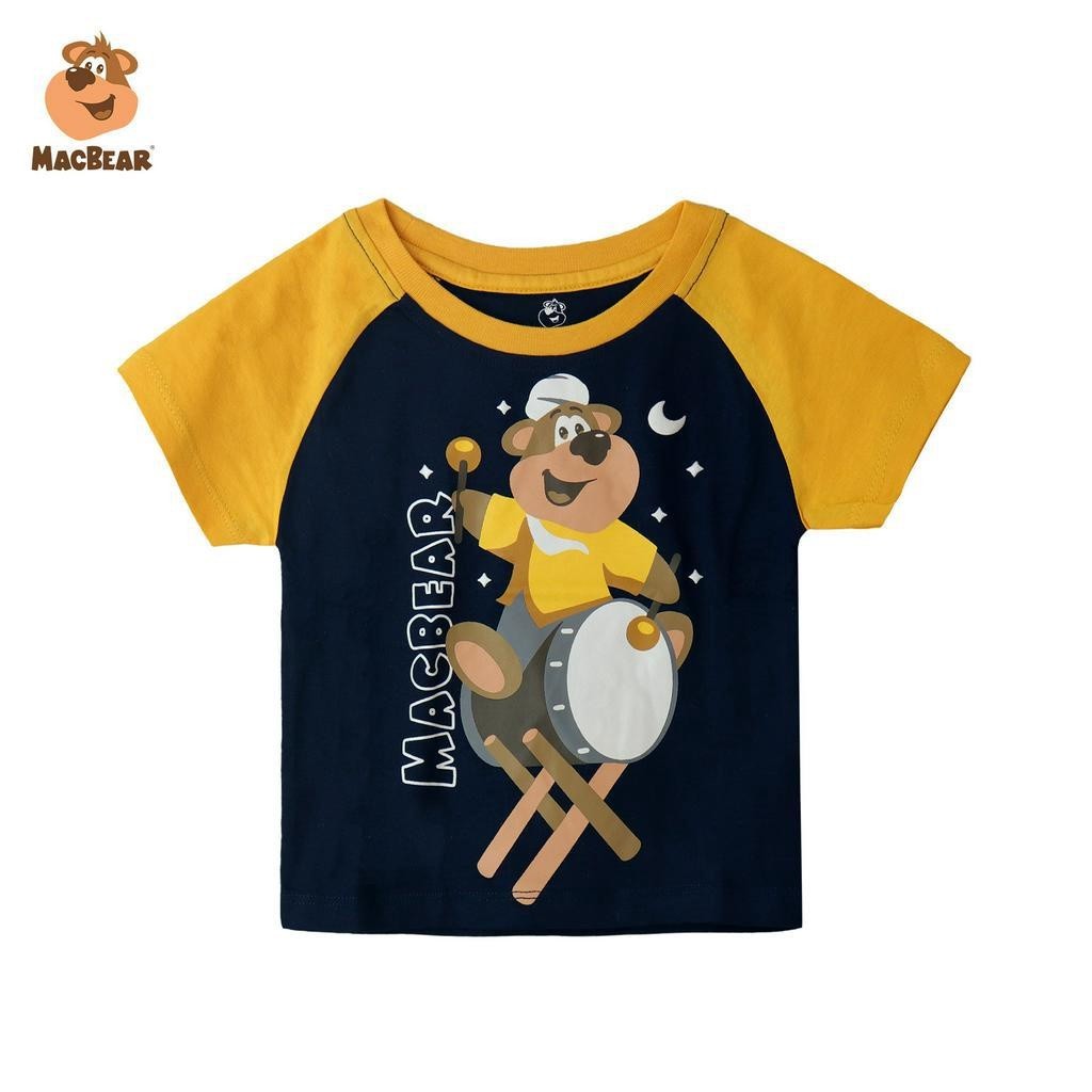 MacBear Baju Anak-Remaja Laki-laki Kaos Muslim Anak-Remaja Raglan Collection MacBear Bedug 6 bulan -