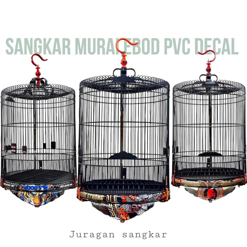 SANGKAR KANDANG MURAI EBOD PVC DECAL STRONG