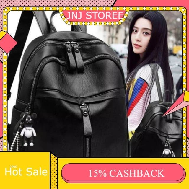 5.5 BIG SALE DLSHA - 2024 TAS RANSEL KULIT WANITA BACKPACK FASHION TAS REFENRENSI  IMPORT(GRATIS GAN