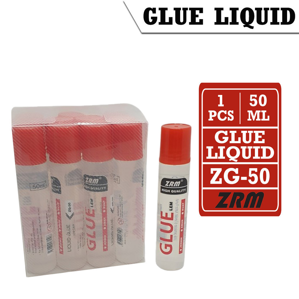 

Apazada Lem Glue Liquid 50ml [1 Pcs] / Lem Cair Kertas / Lem Cair Bening Prakarya