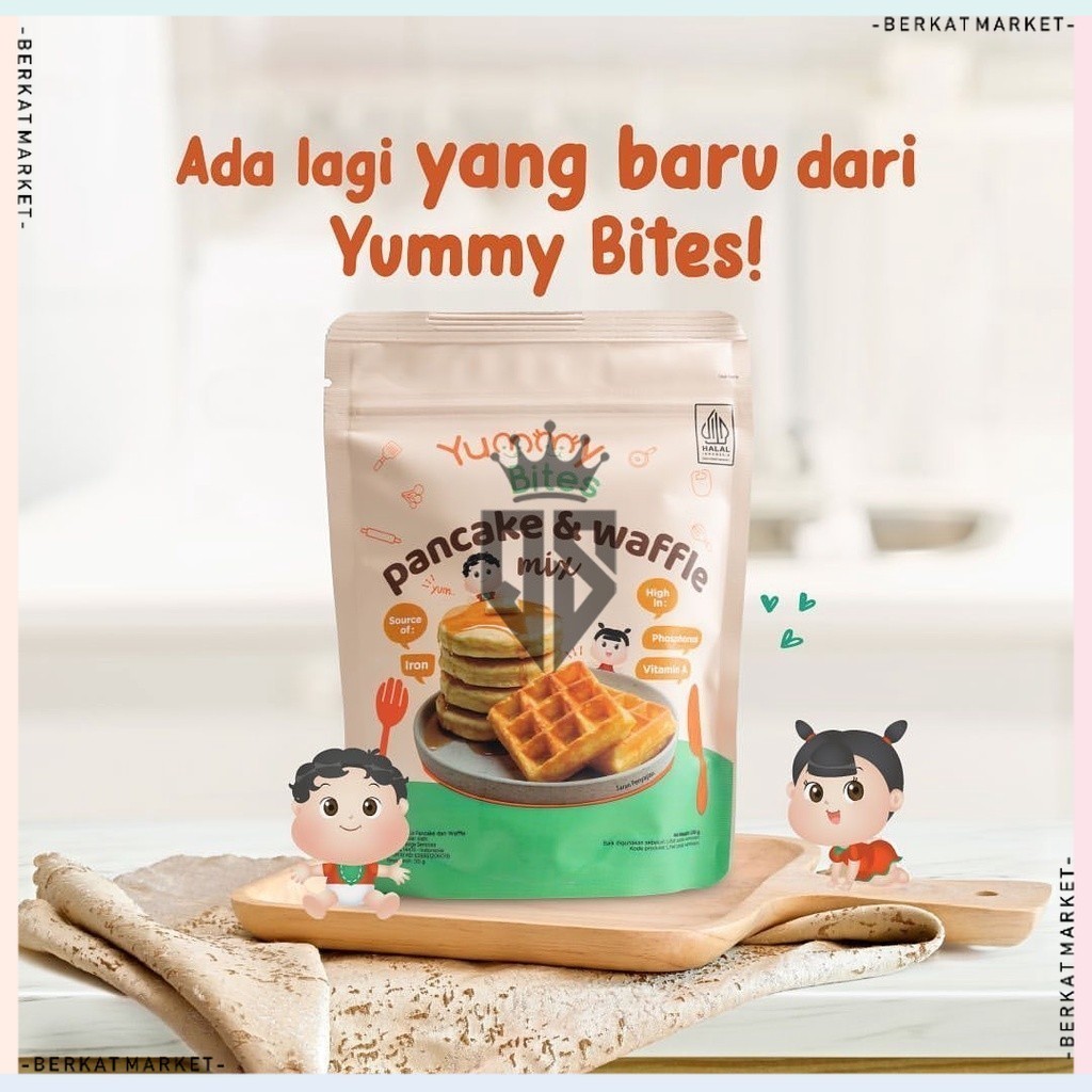 

Yummy Bites Pancake & Waffle Mix 130gr - Tepung Pancake Anak